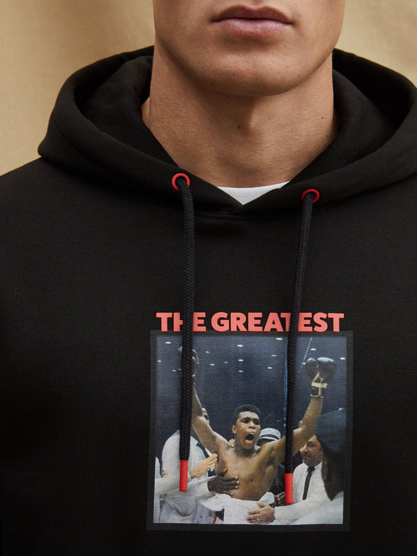 Celio Fekete férfi kapucnis pulóver Celio Muhammad Ali