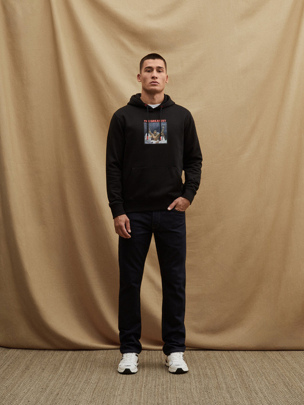 Celio Fekete férfi kapucnis pulóver Celio Muhammad Ali