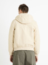 Celio Celio Fuhoodie krémszínű férfi műszőrme dzseki Celio Fuhoodie