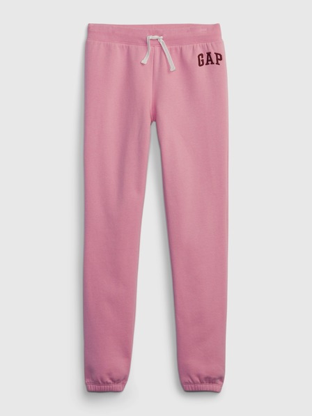 GAP Gyerek fleece sportnadrág logóval army GAP