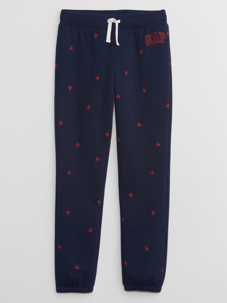 GAP Gyerek fleece sportnadrág logóval army GAP