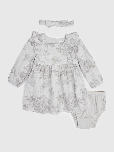 GAP Baby mintás ruha lenkeverékből GAP