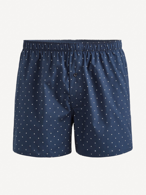 Celio Sötétkék férfi rövidnadrág és zokni készlet Celio ajándékcsomagban