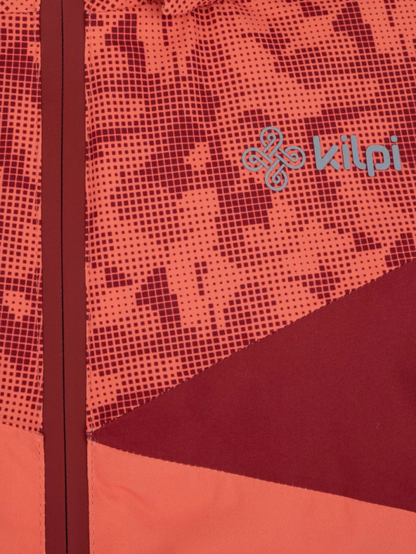 Kilpi Piros és narancssárga színű, mintás lány sízubbony Kilpi SAARA-JG