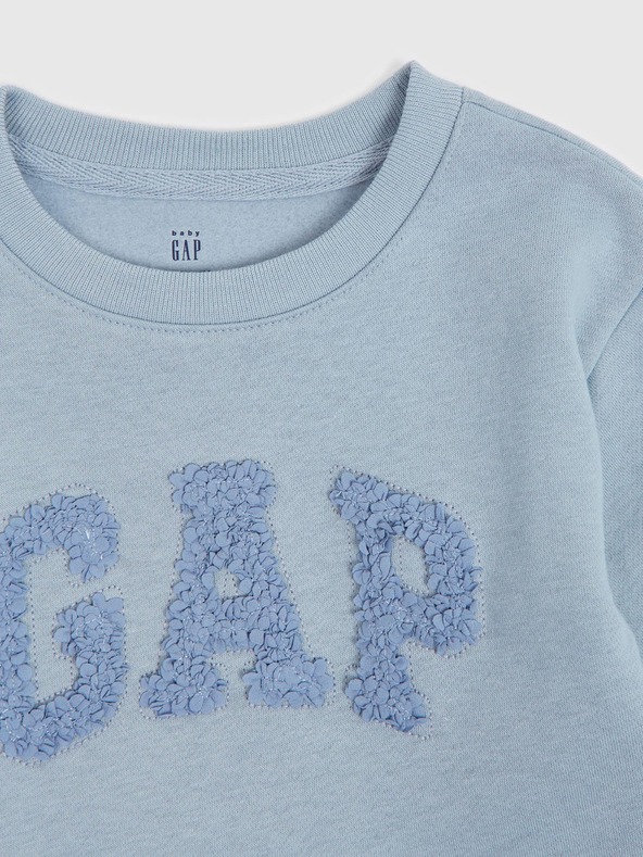 GAP Baby mikinás ruha logóval GAP