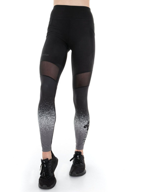 Kilpi Szürke és fekete női Kilpi Ligano sportleggings Kilpi Ligano sportos leggings