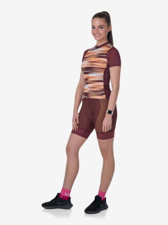 Kilpi Női bordó kerékpáros rövidnadrág Kilpi PRESSURE