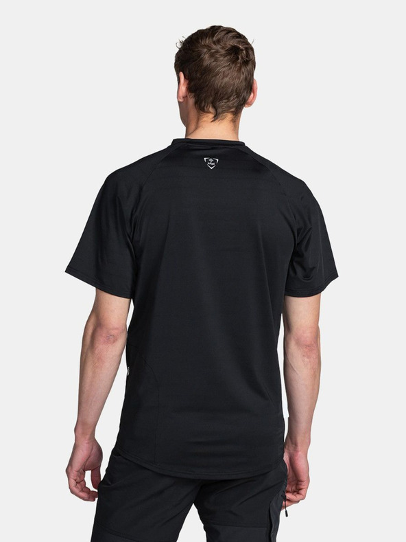 Kilpi Fekete férfi nyomtatott sportpóló Kilpi REMIDO