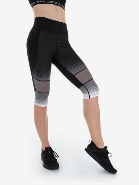 Kilpi Fekete női háromnegyedes sport leggings Kilpi Solas