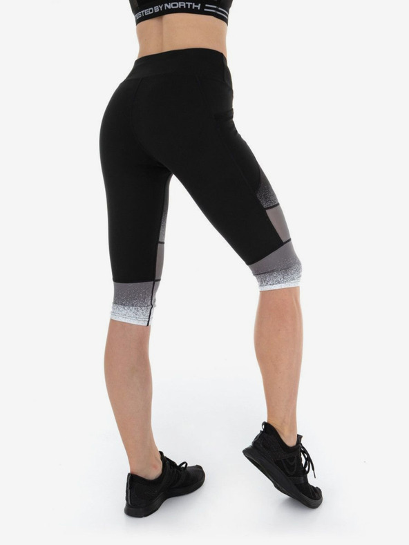 Kilpi Fekete női háromnegyedes sport leggings Kilpi Solas