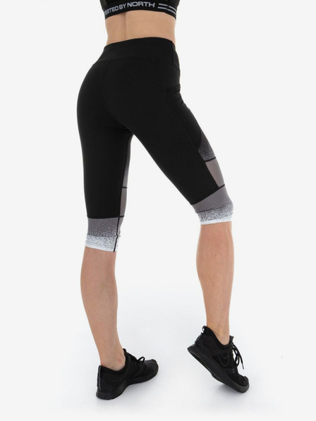 Kilpi Fekete női háromnegyedes sport leggings Kilpi Solas