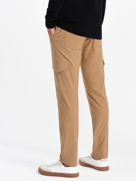 Ombre Clothing Világosbarna férfi cargo nadrág Ombre ruházat