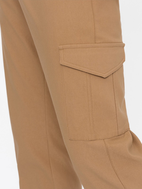 Ombre Clothing Világosbarna férfi cargo nadrág Ombre ruházat