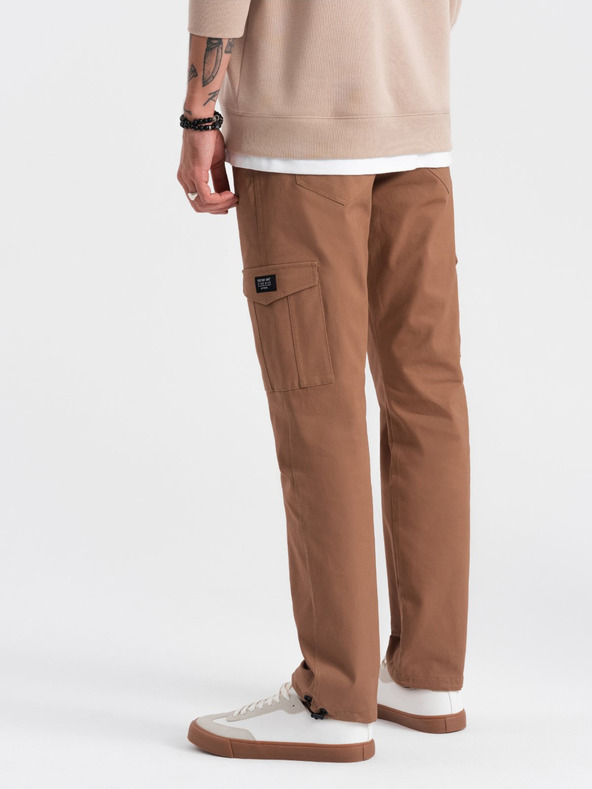 Ombre Clothing Barna Férfi Cargo nadrág Ombre ruházat