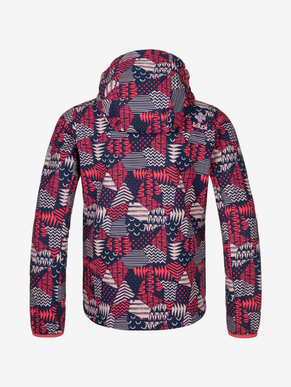 Kilpi Kék és rózsaszínű, mintás lány softshell dzseki KILPI RAVIA