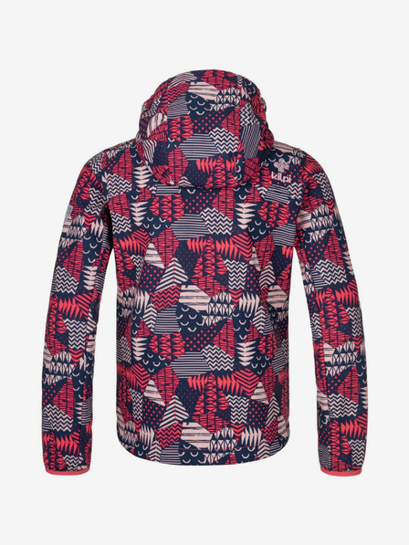 Kilpi Kék és rózsaszínű, mintás lány softshell dzseki KILPI RAVIA