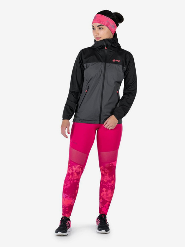 Kilpi Fekete és szürke női Kilpi HURRICANE sportdzseki