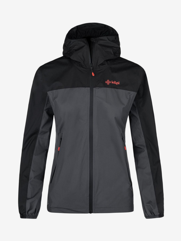 Kilpi Fekete és szürke női Kilpi HURRICANE sportdzseki