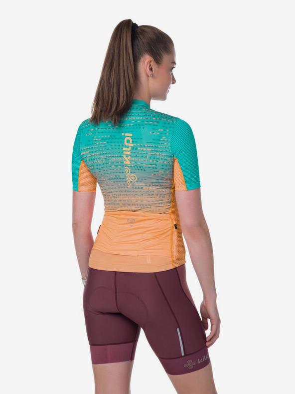 Kilpi Narancssárga és türkiz női Kilpi RITAEL-W kerékpáros trikó