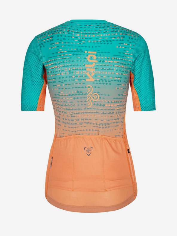 Kilpi Narancssárga és türkiz női Kilpi RITAEL-W kerékpáros trikó