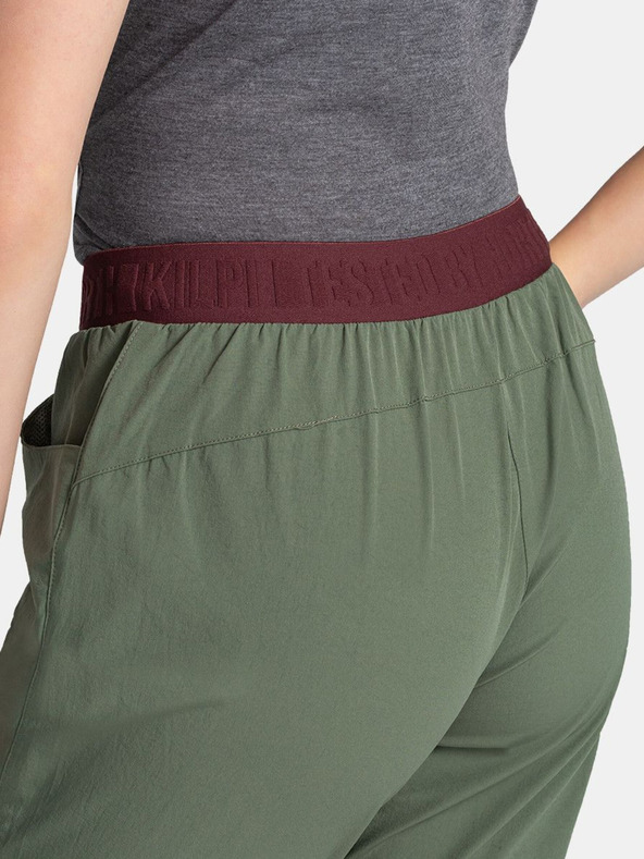 Kilpi Khaki színű női szabadtéri 3/4-es nadrág Kilpi MEEDIN-W