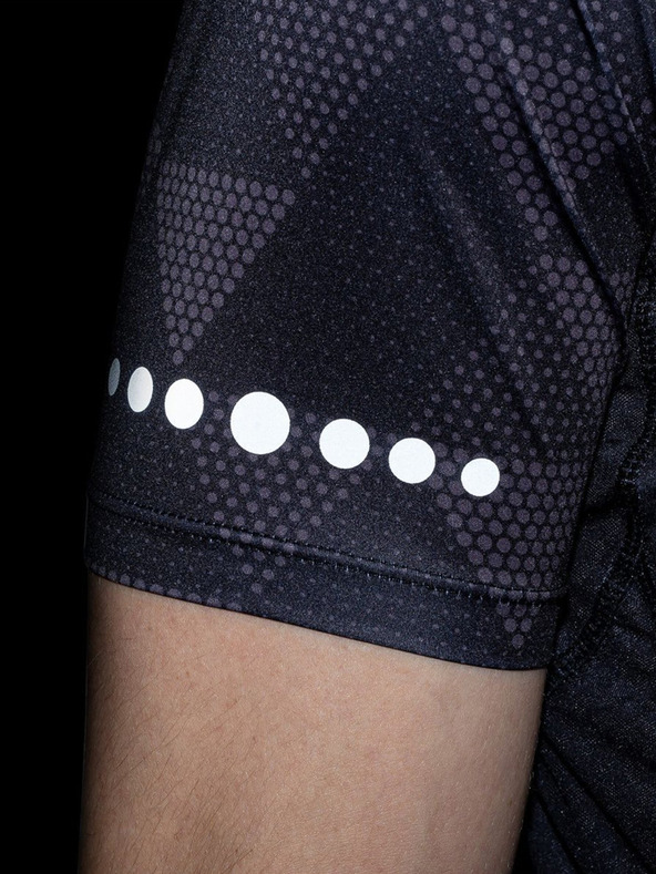 Kilpi Fekete férfi mintás kerékpáros trikó Kilpi SALETTA-M