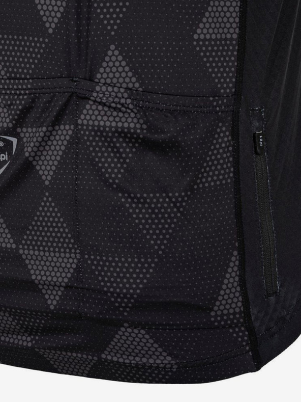 Kilpi Fekete férfi mintás kerékpáros trikó Kilpi SALETTA-M