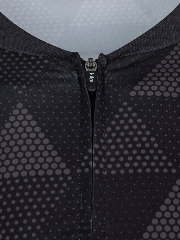 Kilpi Fekete férfi mintás kerékpáros trikó Kilpi SALETTA-M