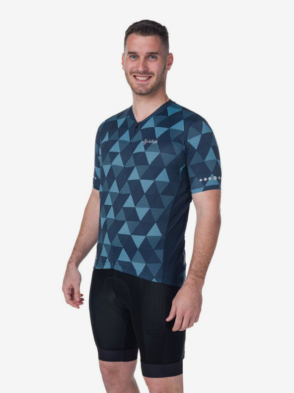 Kilpi Sötétkék férfi mintás kerékpáros mez Kilpi SALETTA-M