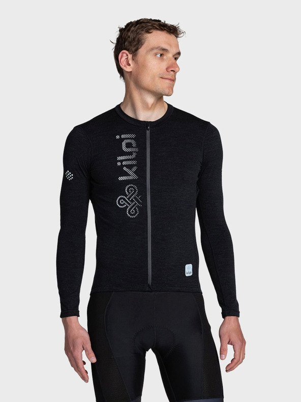 Kilpi Fekete férfi sportpóló cipzárral Kilpi SONET