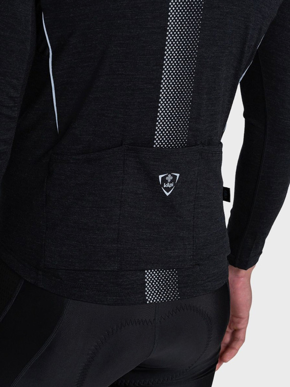 Kilpi Fekete férfi sportpóló cipzárral Kilpi SONET