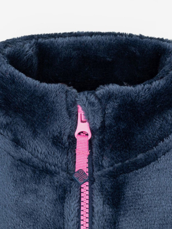 Kilpi Sötét rózsaszínű, cipzáras, gyapjúból készült lány melegítőfelső Kilpi ERIN