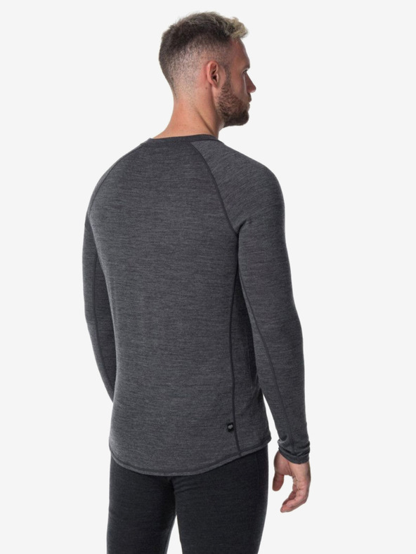 Kilpi Sötétszürke férfi merinói gyapjú termál póló Kilpi MAVORA TOP