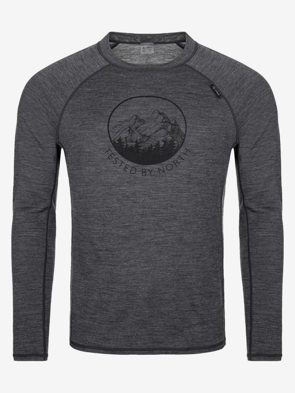 Kilpi Sötétszürke férfi merinói gyapjú termál póló Kilpi MAVORA TOP