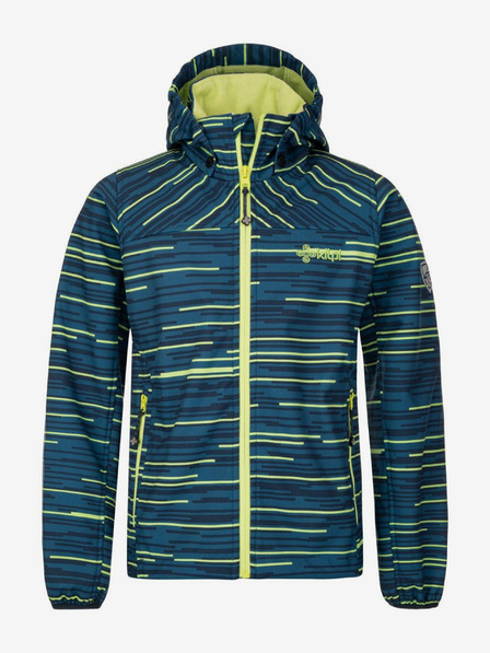 Kilpi Petrol színű csíkos fiú softshell dzseki Kilpi RAVIO