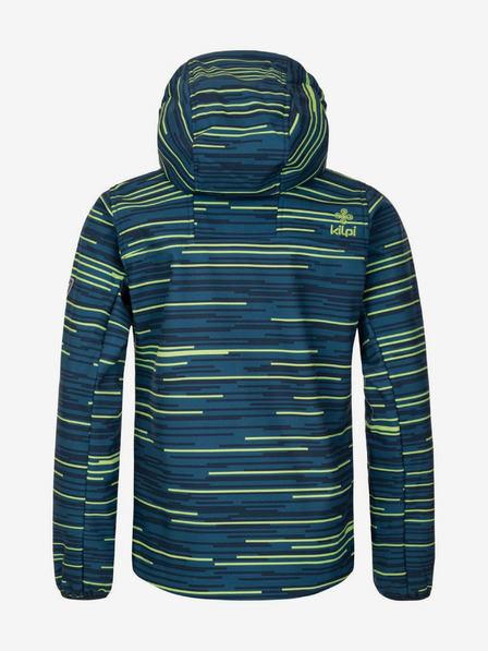 Kilpi Petrol színű csíkos fiú softshell dzseki Kilpi RAVIO