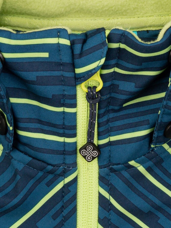 Kilpi Petrol színű csíkos fiú softshell dzseki Kilpi RAVIO