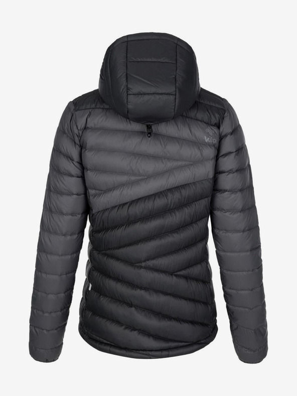 Kilpi Szürke és fekete női Kilpi PYRAMIDEN pehelypaplan kabát