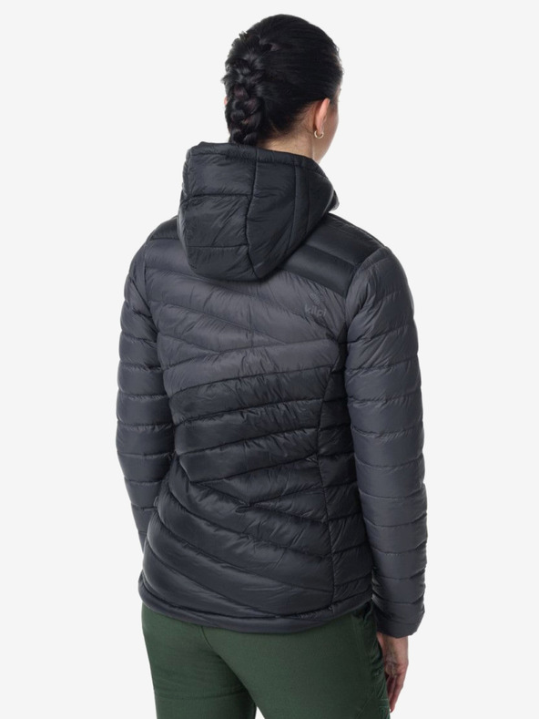 Kilpi Szürke és fekete női Kilpi PYRAMIDEN pehelypaplan kabát