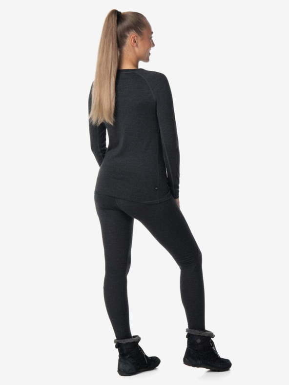 Kilpi Fekete női merinó gyapjú thermo leggings Kilpi MAVORA BOTTOM