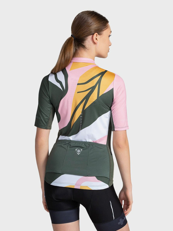 Kilpi Zöld és rózsaszín női cipzáras sportpóló Kilpi RITAEL