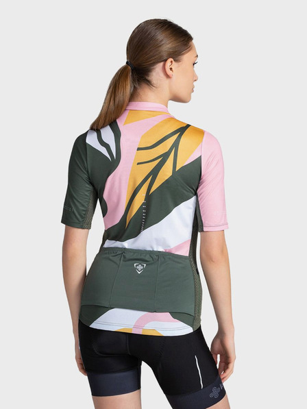 Kilpi Zöld és rózsaszín női cipzáras sportpóló Kilpi RITAEL
