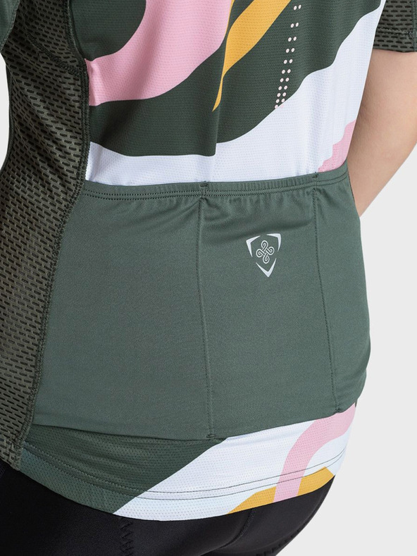 Kilpi Zöld és rózsaszín női cipzáras sportpóló Kilpi RITAEL