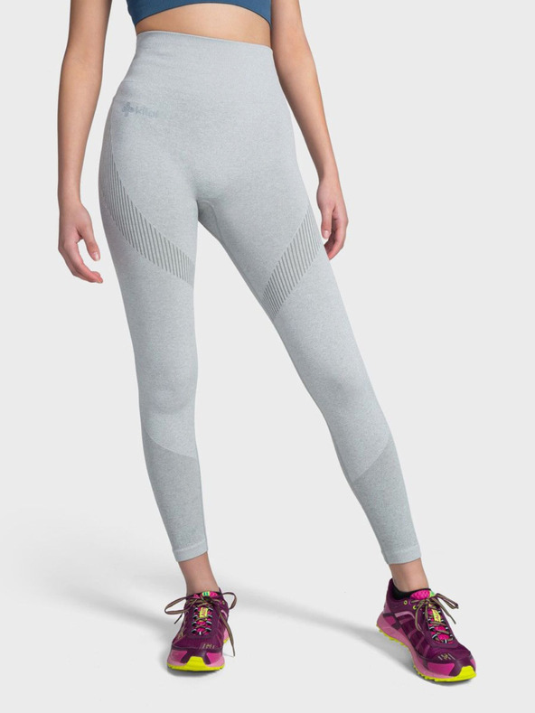 Kilpi Világosszürke női sport leggings Kippi SEAMIO