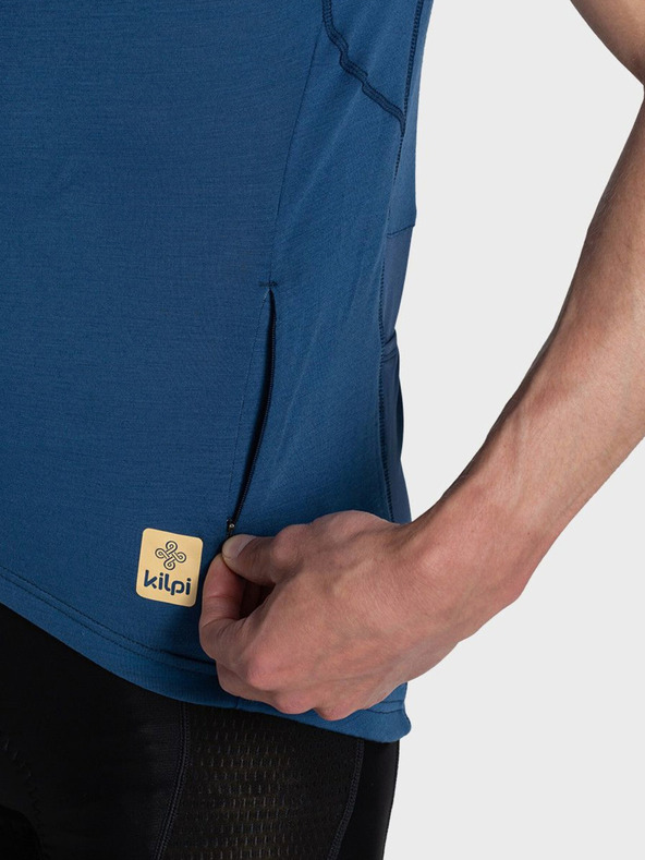 Kilpi Sötétkék férfi nyomtatott sportpóló Kilpi PETRANA