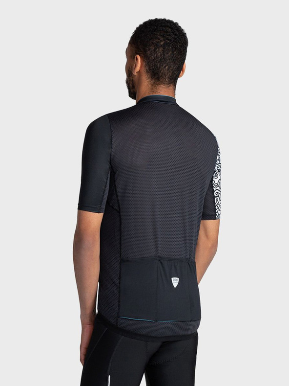 Kilpi Fekete férfi sportcipzáras sportpóló Kilpi PICARD