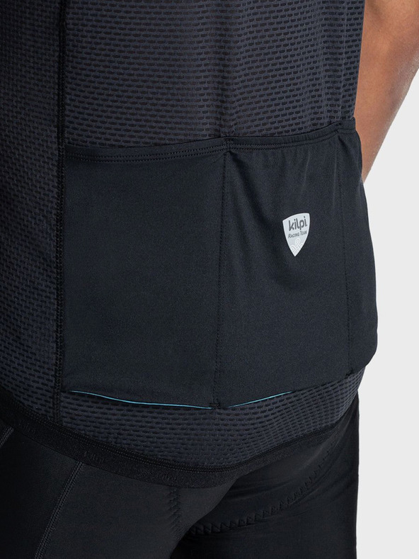 Kilpi Fekete férfi sportcipzáras sportpóló Kilpi PICARD