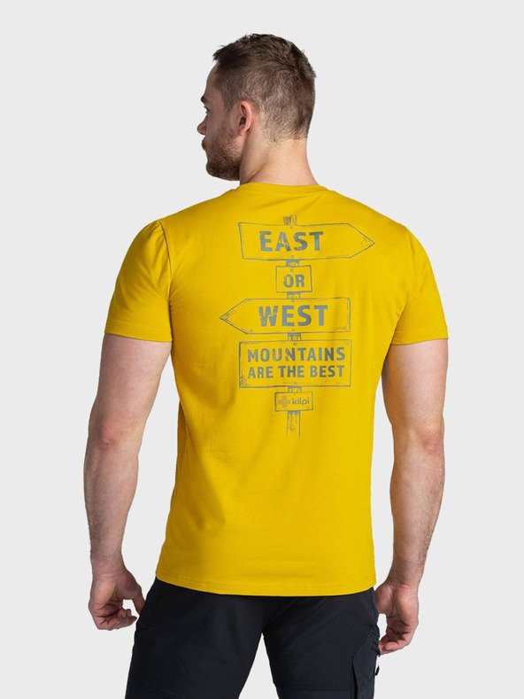Kilpi Sárga férfi hátul nyomtatott póló Kilpi BANDE