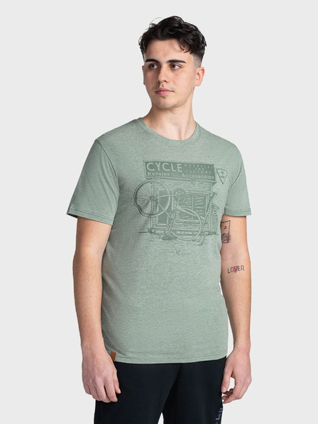 Kilpi Zöld férfi nyomtatott póló Kilpi PORTELA