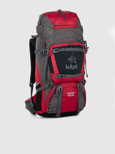 Kilpi Szürke és piros unisex sporthátizsák Kilpi ECRINS (45+5 l)